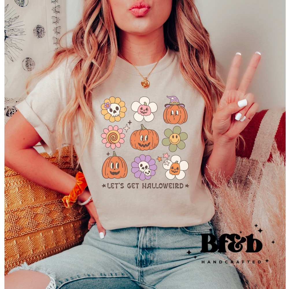 Let’s Get Halloweird Tee, Retro Halloween T-shirt